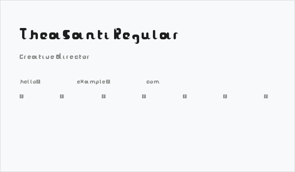 TheaSanti Regular Business Card