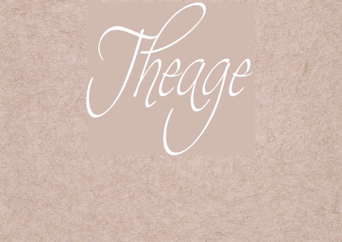 Theage Font examples