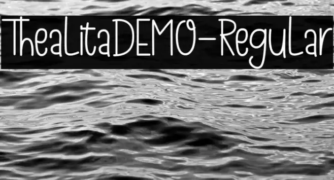 ThealitaDEMO-Regular Font examples