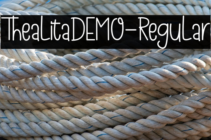 ThealitaDEMO-Regular Example 2
