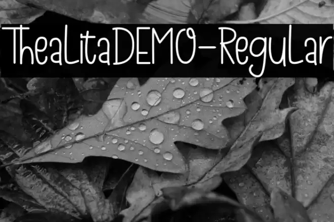 ThealitaDEMO-Regular Font examples