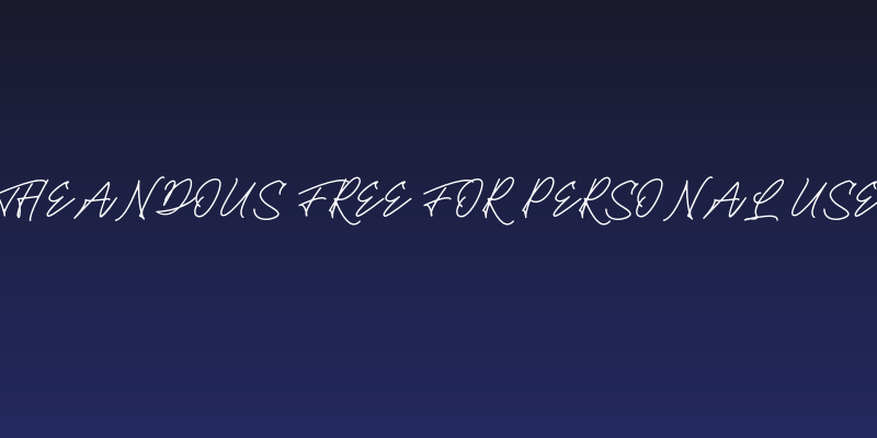 Theandous Free For Personal Use Social Header