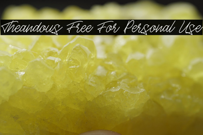 Theandous Free For Personal Use Example 3