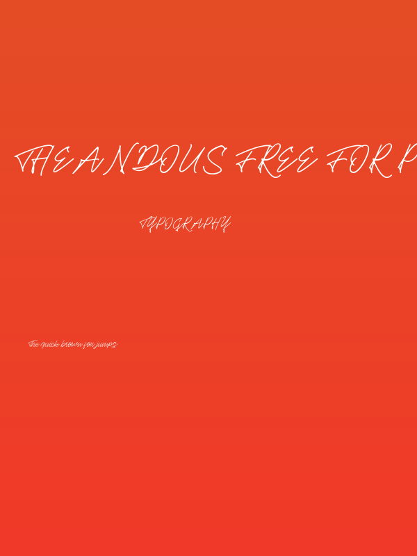 Theandous Free For Personal Use Poster