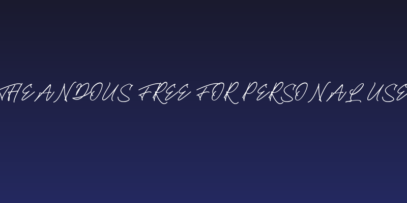 Theandous Free For Personal Use Social Header