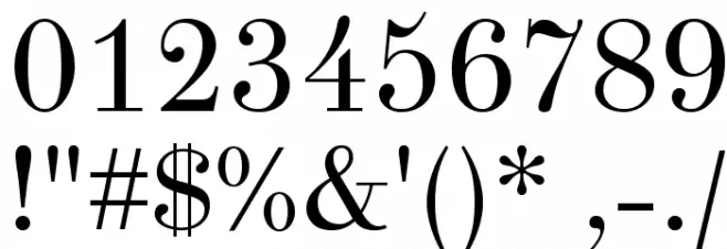 Theano Didot Regular Font Alte caractere