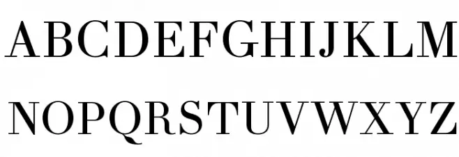 Theano Didot Regular Caratteri MAIUSCOLE