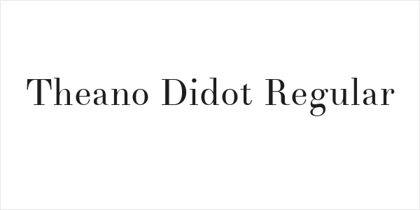 Theano Didot Regular Logo