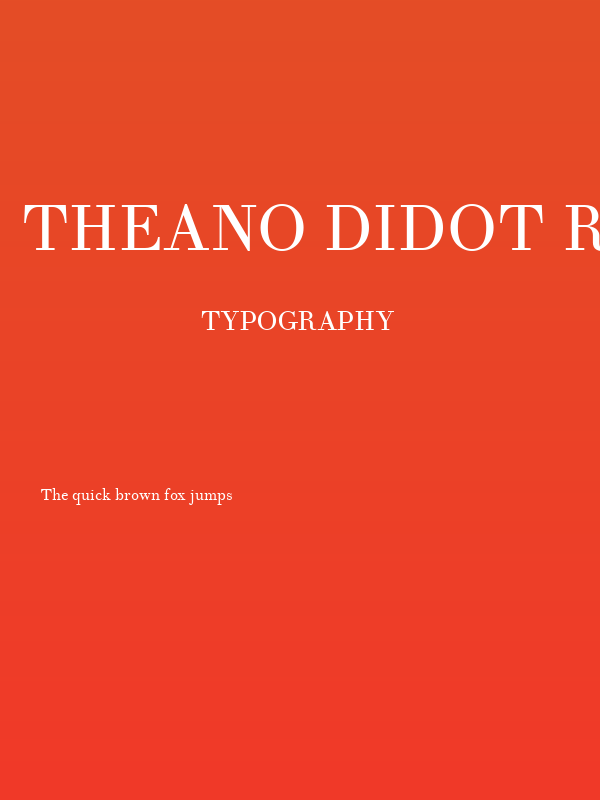 Theano Didot Regular Poster