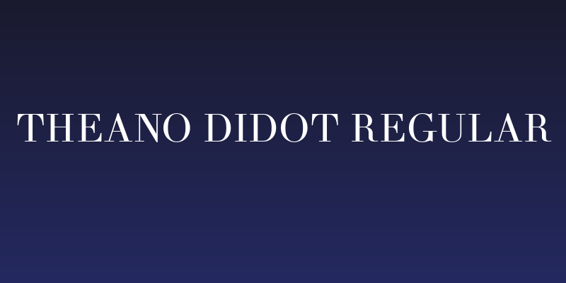 Theano Didot Regular Social Header