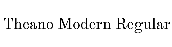 Theano Modern Regular  Скачать бесплатные шрифты