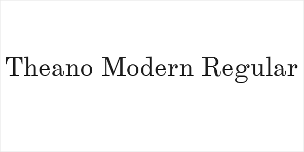 Theano Modern Regular Logo