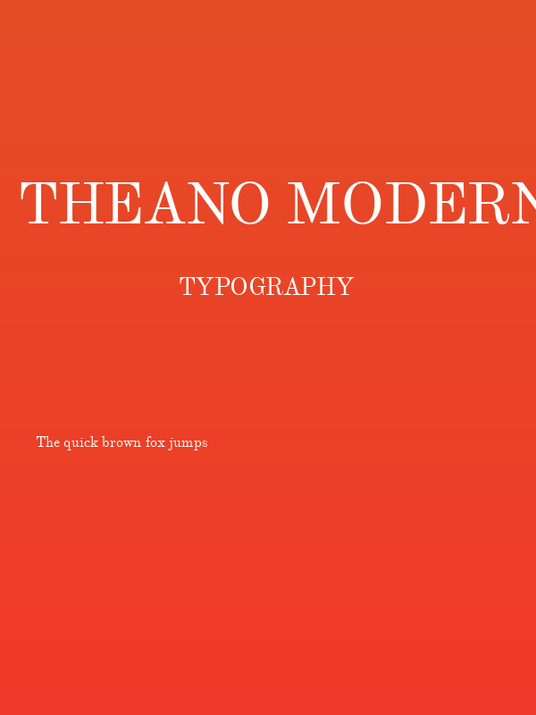 Theano Modern Regular Poster