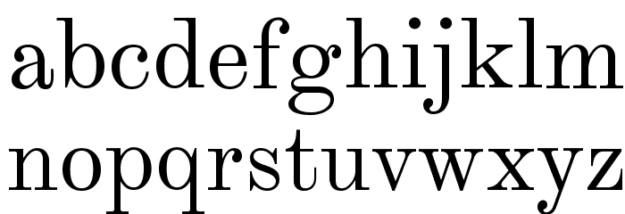 Theano Modern Regular Font LOWERCASE