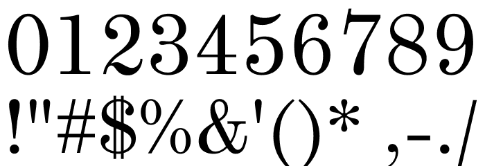 Theano ModernC Font OTHER CHARS