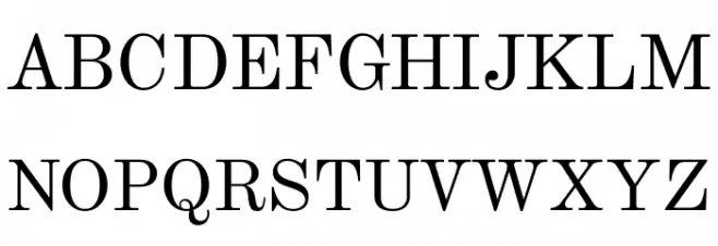 Theano ModernC フォント 大文字