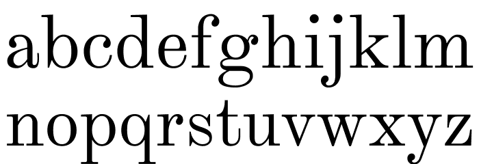 Theano ModernC Font LOWERCASE