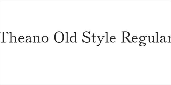 Theano Old Style Regular Logo
