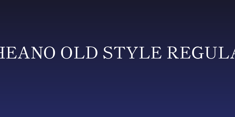 Theano Old Style Regular Social Header