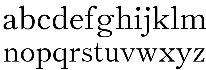 Theano Old Style Regular Font LOWERCASE