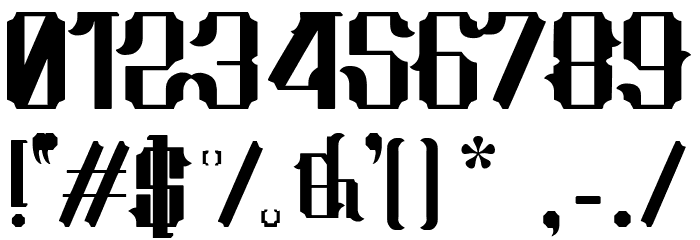 Theapot Font OTHER CHARS