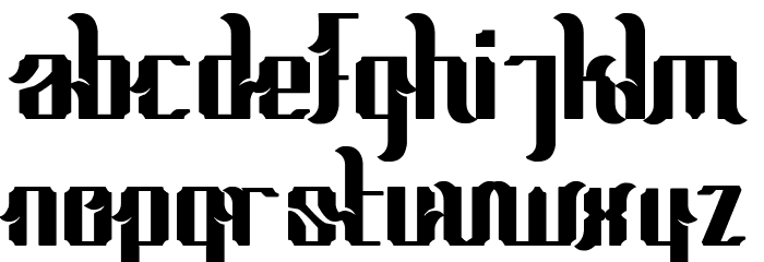 Theapot Font LOWERCASE