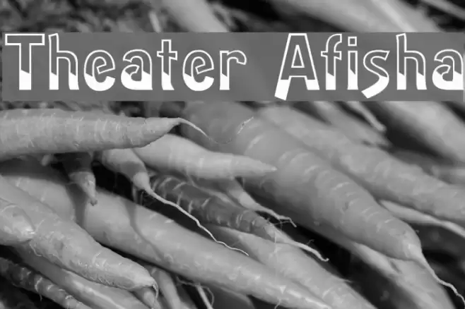 Theater Afisha Font examples
