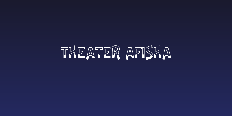 Theater Afisha Social Header