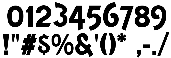 Theater Font OTHER CHARS