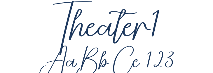 Theater1 Font Preview