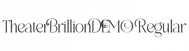 TheaterBrillionDEMO-Regular  Fuentes Gratis Descargar