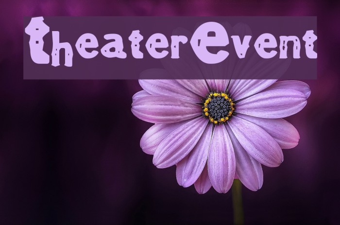 TheaterEvent Font examples