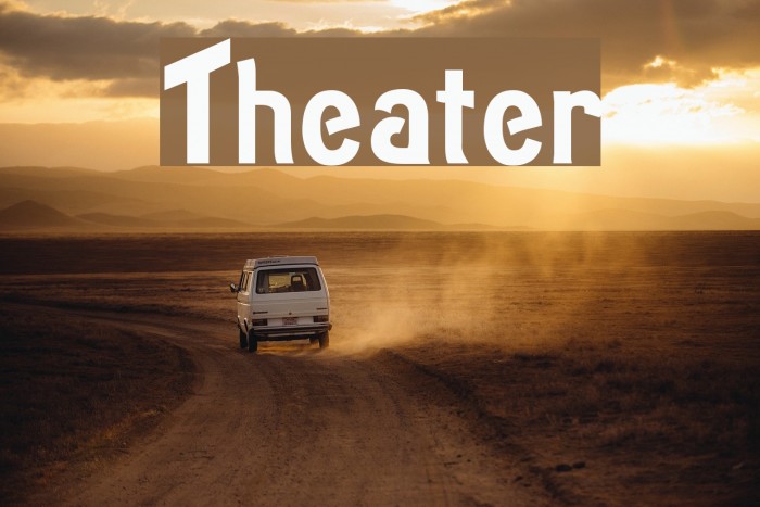 Theater Font examples
