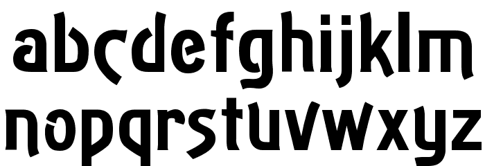Theater Font LOWERCASE