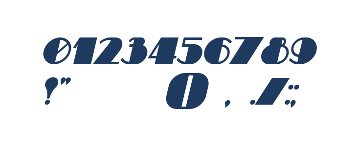 Theatrical Bold Italic Other Characters