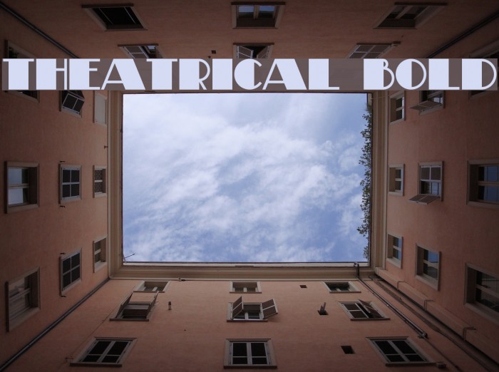 Theatrical Bold Example 1