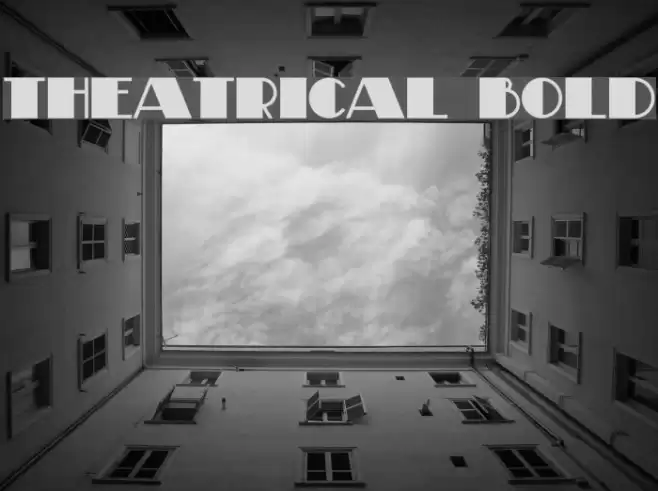 Theatrical Bold Font examples