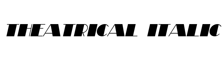 Theatrical Italic  font caratteri gratis