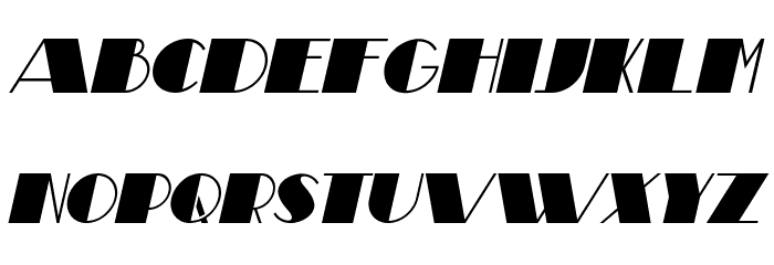Theatrical Italic Font LOWERCASE