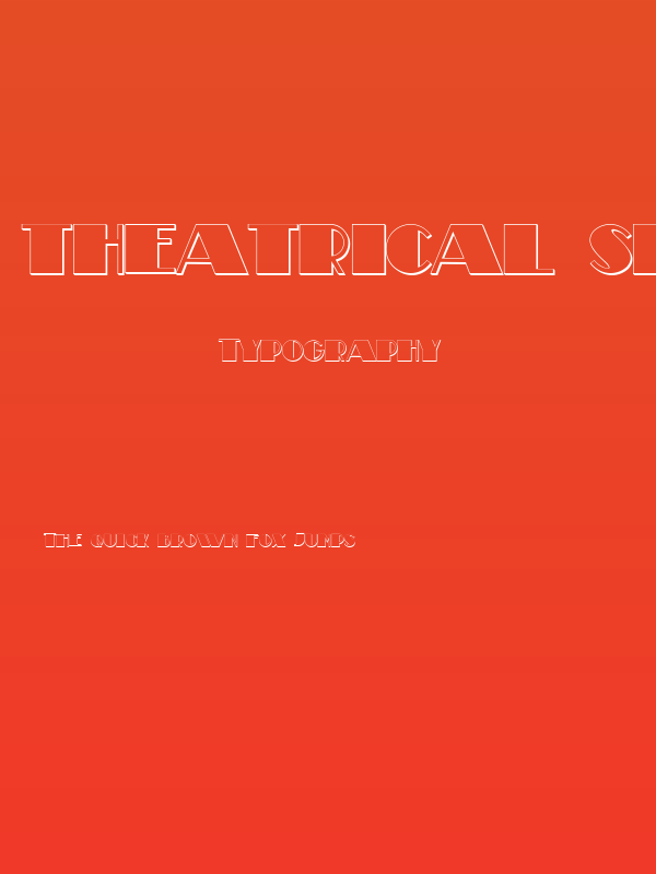 Theatrical Shadow Bold Poster