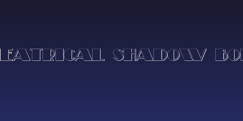 Theatrical Shadow Bold Social Header
