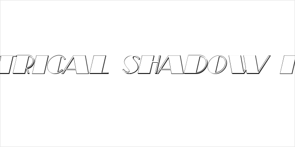 Theatrical Shadow Italic Logo
