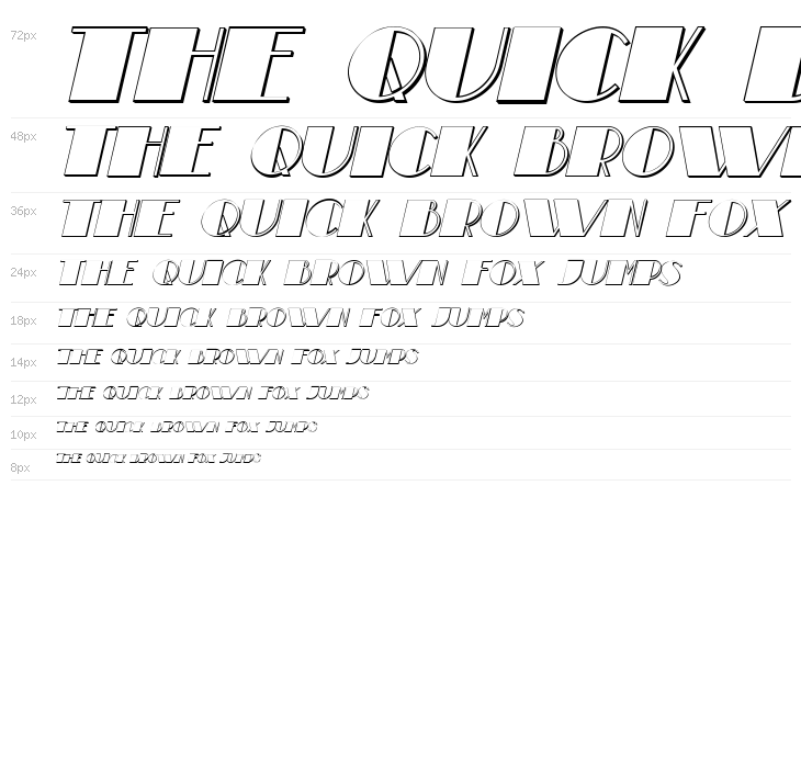 Theatrical Shadow Italic Waterfall