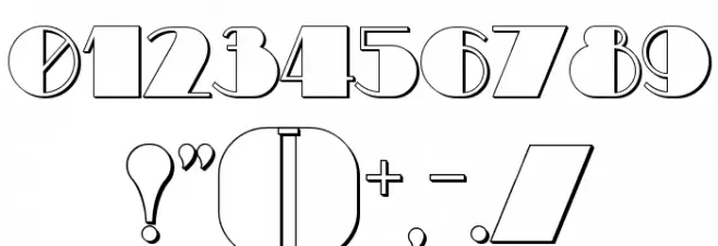 Theatrical Shadow Font OTHER CHARS