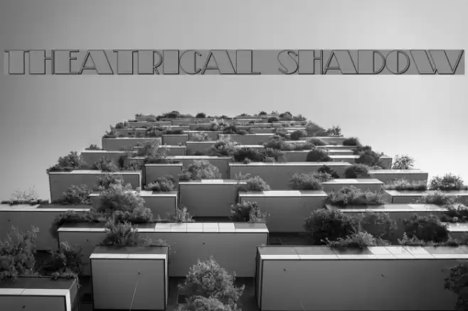 Theatrical Shadow Font examples