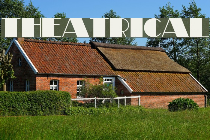 Theatrical Font examples