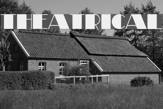 Theatrical Font examples