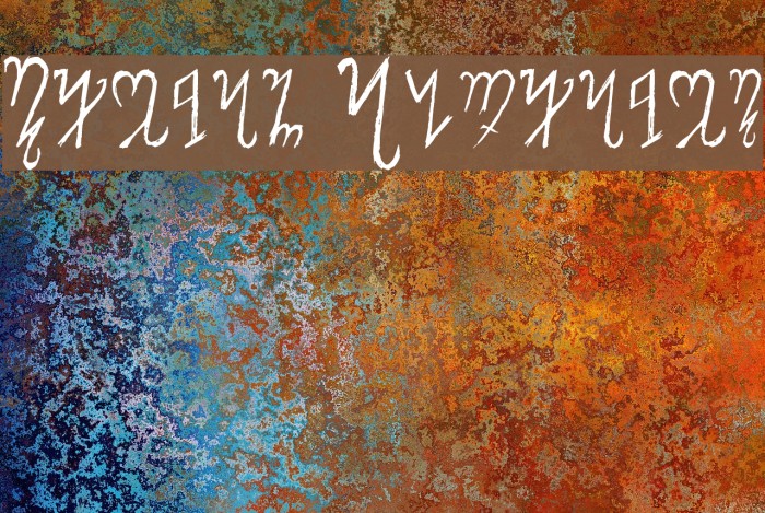Theban Alphabet Font examples