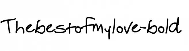 Thebestofmylove-bold  baixar fontes gratis