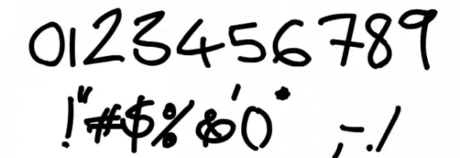 Thebestofmylove-bold Font OTHER CHARS